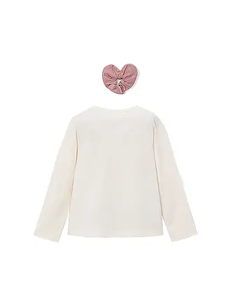 MAYORAL | T-shirt à manches longues pour fille avec élastique à cheveux | creme